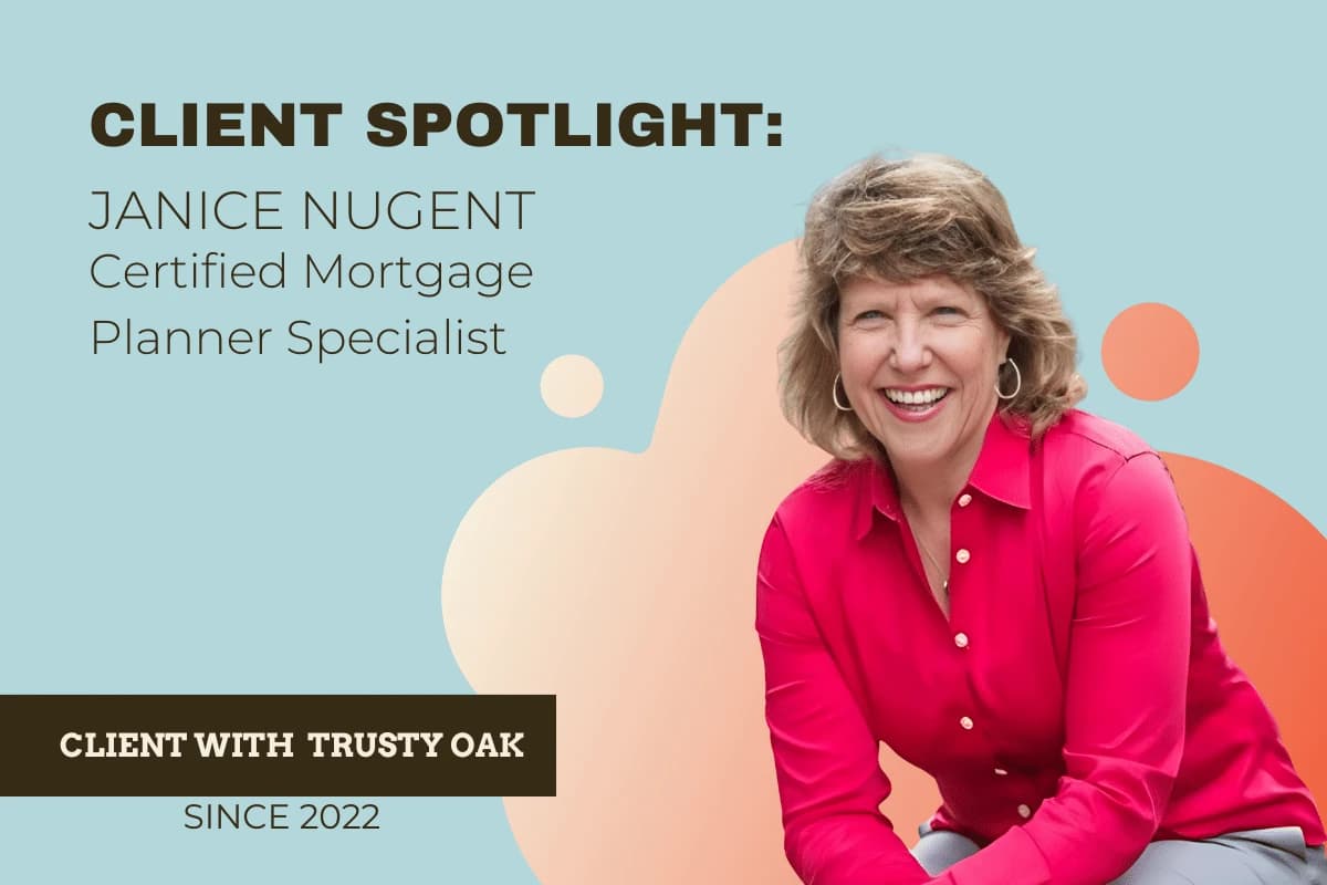 Janice Nugent, certified mortgage planner specialist helping clients achieve financial freedom