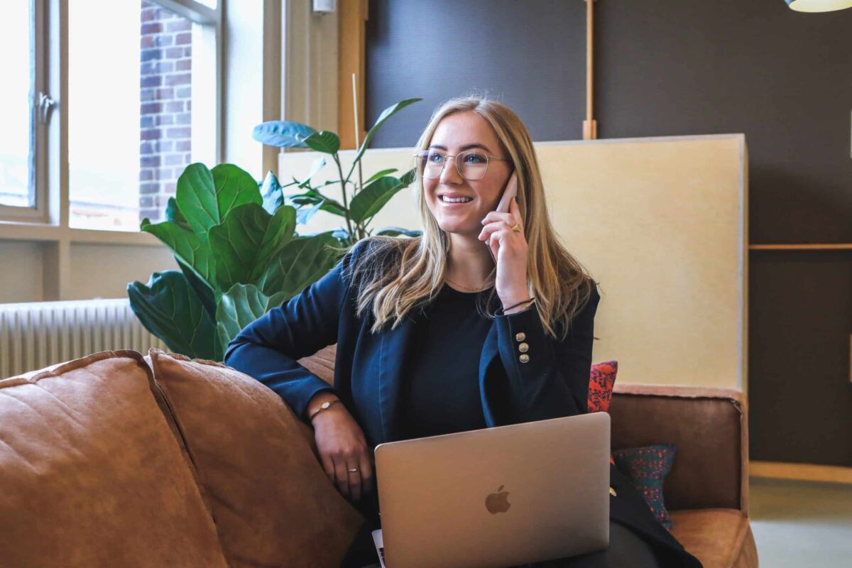 Consultant working with virtual assistant to boost productivity and increase business profits